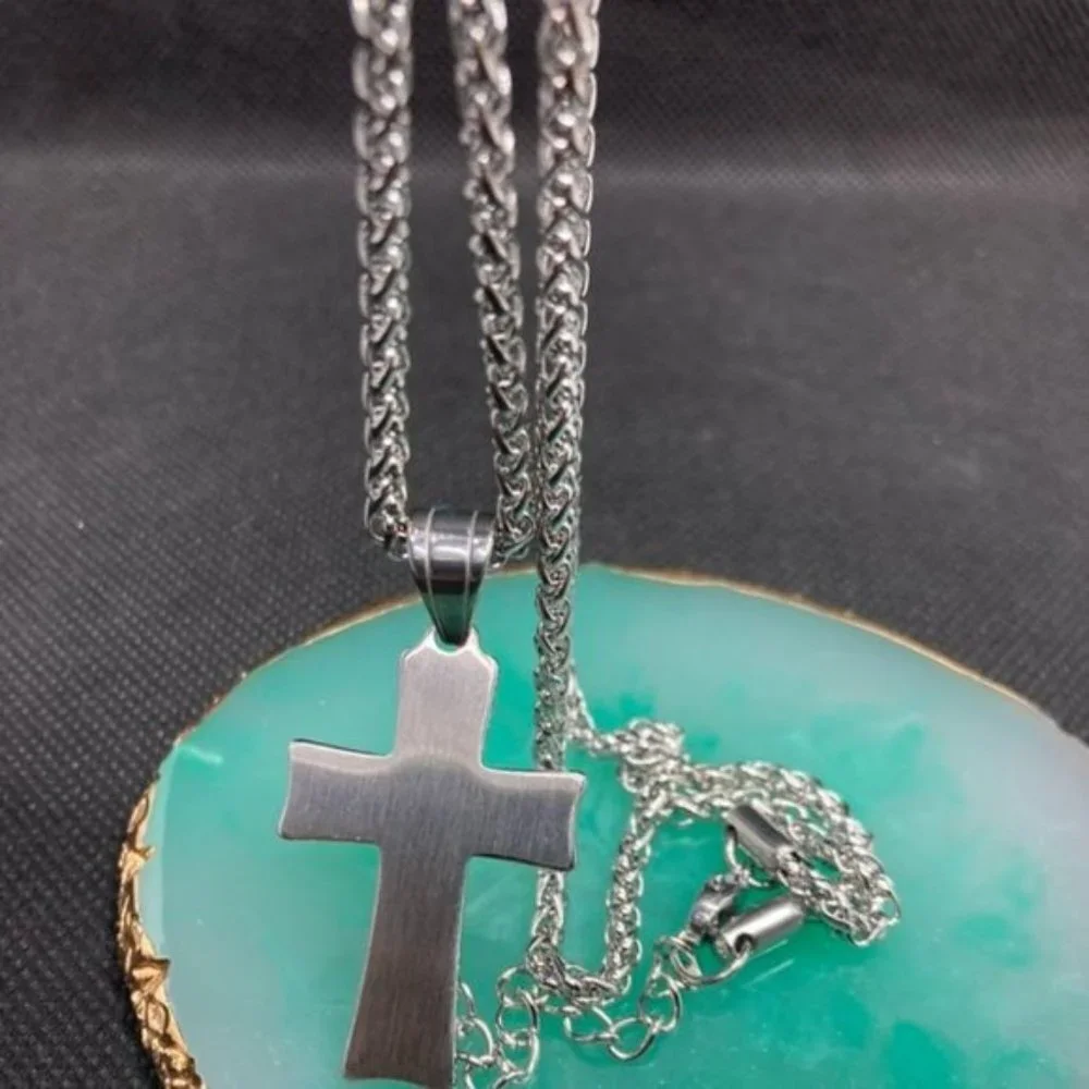 Stainless Steel Cross Chain